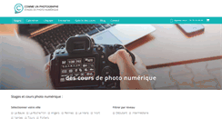 Desktop Screenshot of commeunphotographe.fr