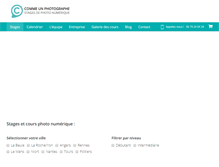 Tablet Screenshot of commeunphotographe.fr